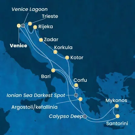 Route 14 Nächte - Italien,  Griechenland,  Montenegro
