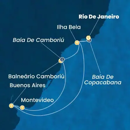 Route 9 Nächte - Brasilien,  Argentinien,  Uruguay