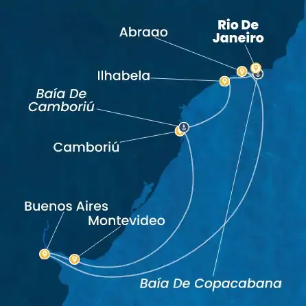 Route 9 Nächte - Brasilien,  Argentinien,  Uruguay
