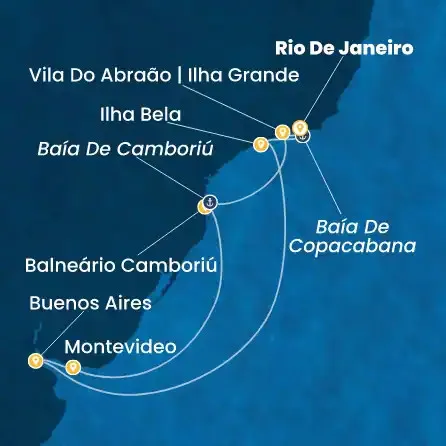 Route 9 Nächte - Brasilien,  Argentinien,  Uruguay