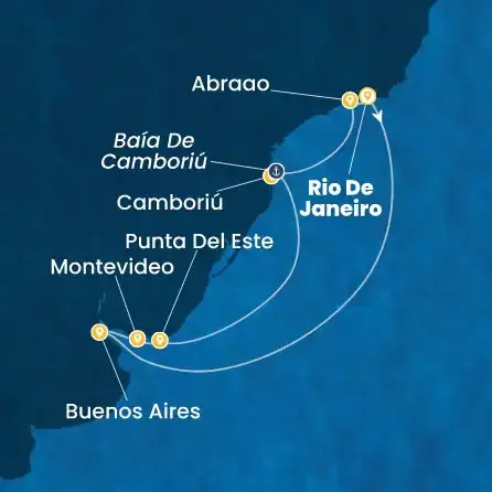 Route 9 Nächte - Brasilien,  Argentinien,  Uruguay