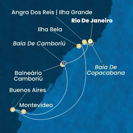 Route 9 Nächte - Brasilien,  Argentinien,  Uruguay