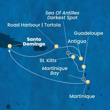 Route 7 Nächte - Antillen,  Jungferninseln