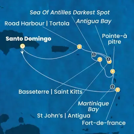 Route 7 Nächte - Antillen,  Jungferninseln
