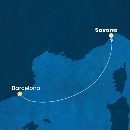 Route 2 Nächte - Italien,  Spanien