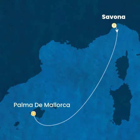 Route 2 Nächte Italien, Balearen (Spanien)