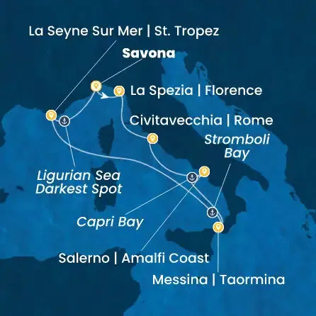 Route 7 Nächte - Italien,  Frankreich