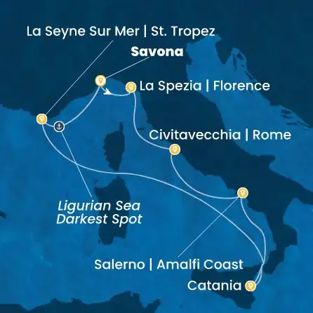 Route 7 Nächte - Italien,  Frankreich