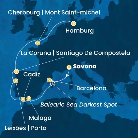 Route 11 Nächte - Italien,  Spanien,  Portugal,  Frankreich,  Deutschland