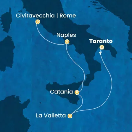 Route 5 Nächte - Malta,  Italien