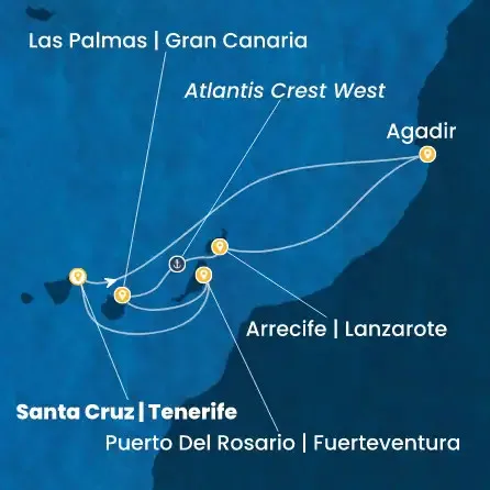 Route 7 Nächte Kanaren (Spanien), Marokko, Spanien