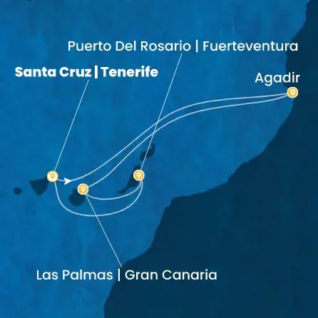 Route 7 Nächte Kanaren (Spanien), Marokko, Spanien