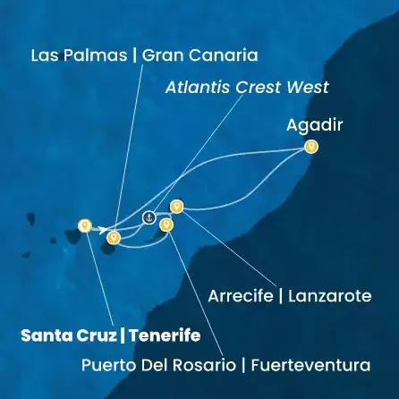 Route 7 Nächte Kanaren (Spanien), Marokko, Spanien
