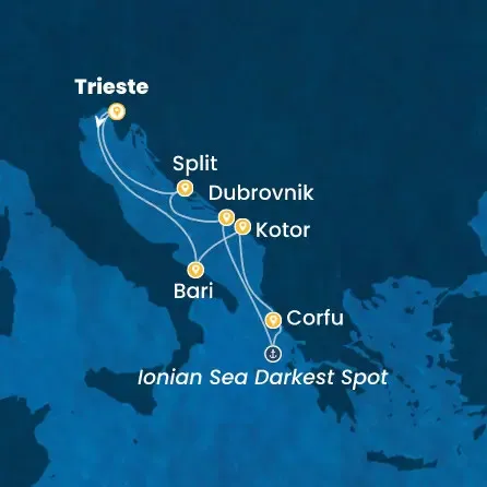 Route 7 Nächte - Italien,  Montenegro,  Griechenland,  Kroatien