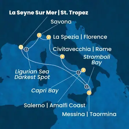 Route 7 Nächte - Frankreich,  Italien