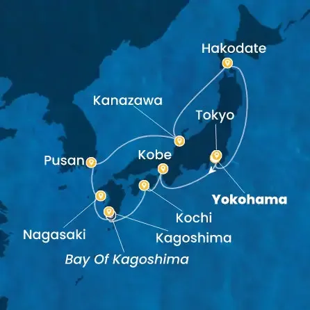 Route 11 Nächte Japan, Südkorea