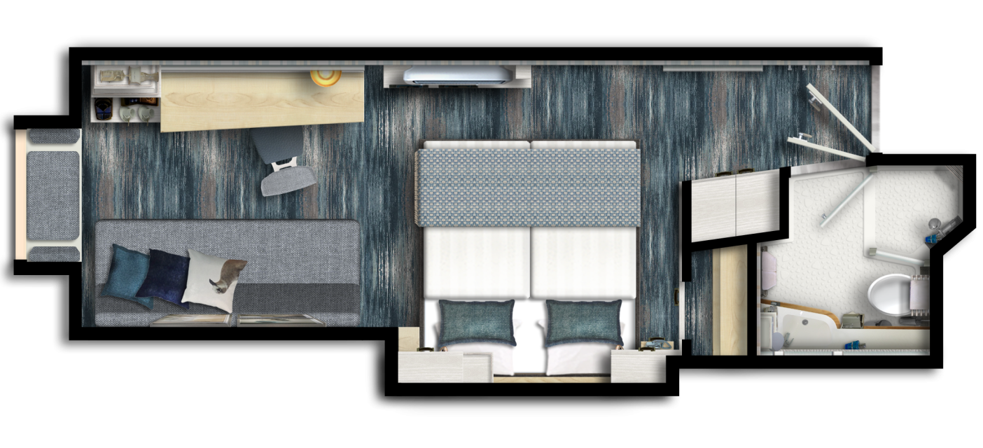 Deckplan Mein Schiff 1 – Außenkabine