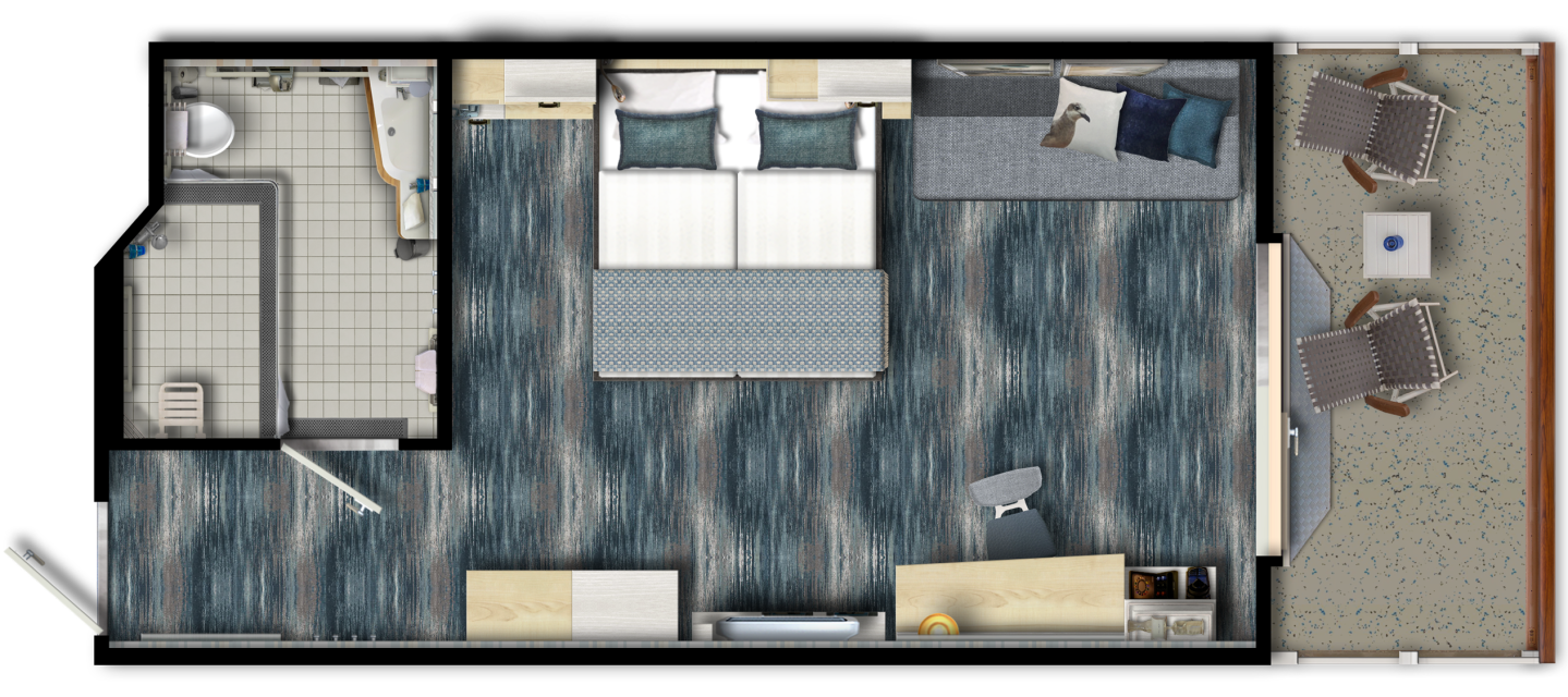 Deckplan Mein Schiff 1 – Balkonkabine