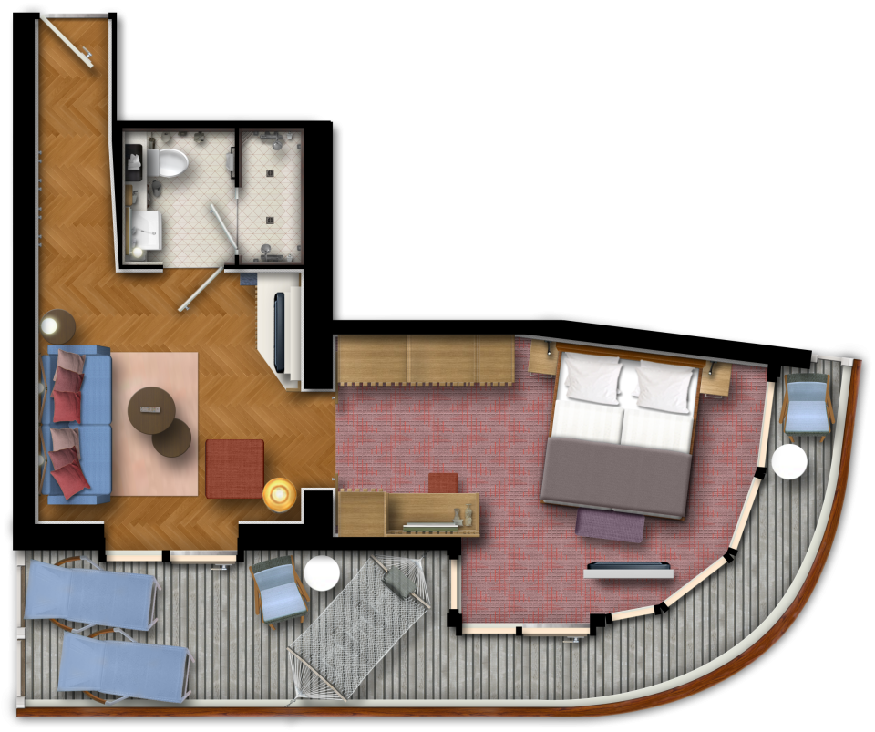 Deckplan Mein Schiff 1 – Horizont Suite