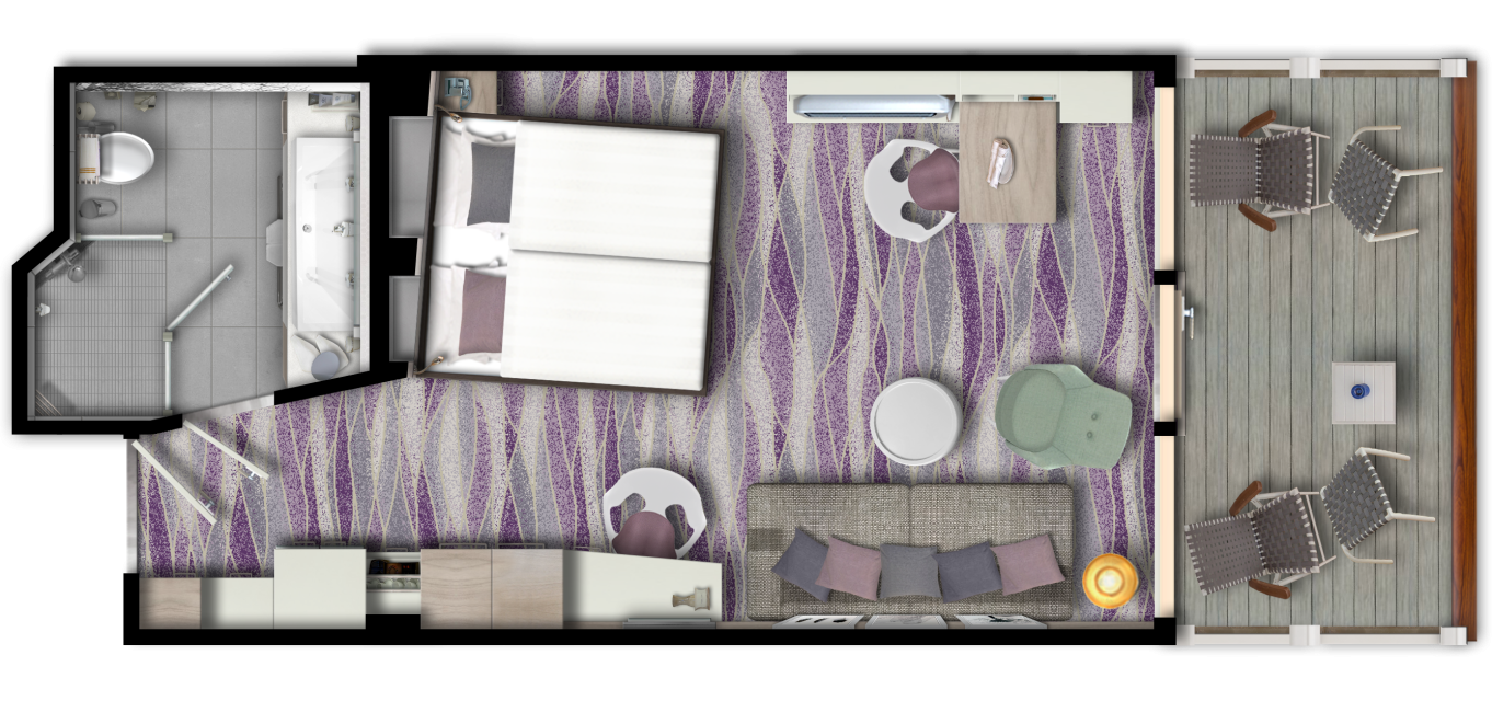 Deckplan Mein Schiff 1 – Junior Suite Balkon