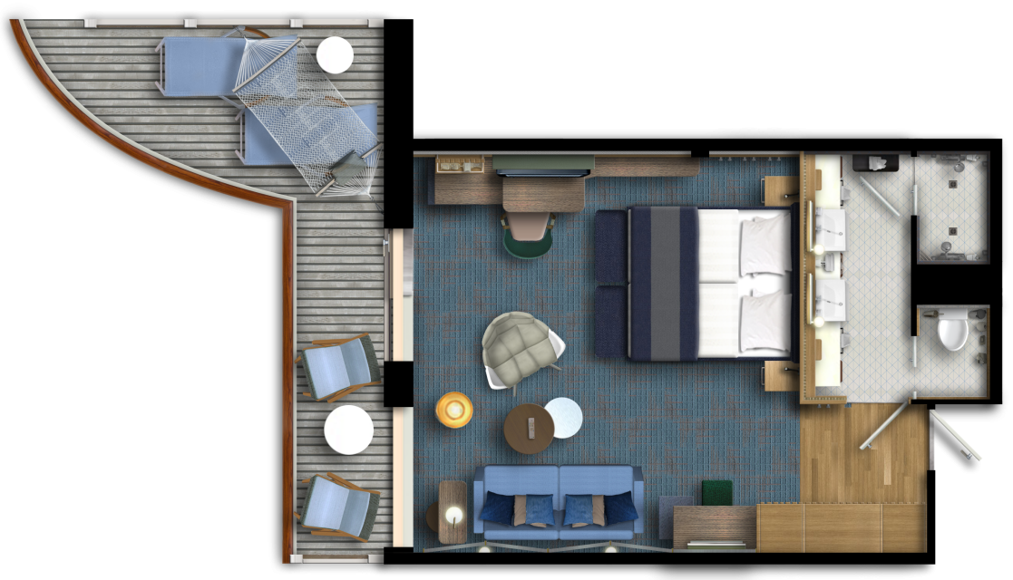Deckplan Mein Schiff 1 – Schöne Aussicht Suite