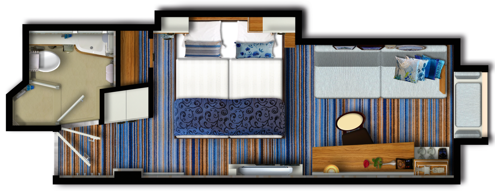 Deckplan Mein Schiff 3 – Außenkabine