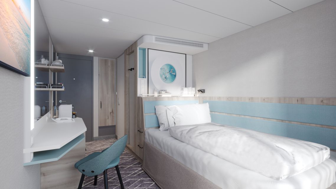 Mein Schiff Flow – Einzelkabine Balkon