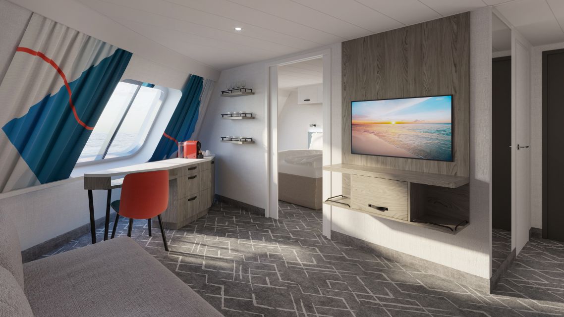 Mein Schiff Flow – Familienkabine Außen