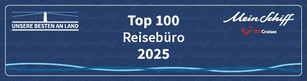 Auszeichnung Mein Schiff Top 100 Reisebüro 2025