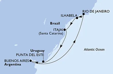 Route 8 Nächte Südamerika ab/bis Buenos Aires