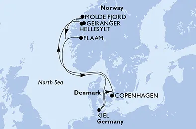 Route 7 Nächte Nordeuropa ab/bis Kopenhagen