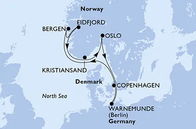 Route 7 Nächte Nordeuropa ab/bis Kopenhagen
