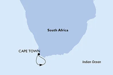 Route 3 Nächte Afrika ab/bis Kapstadt