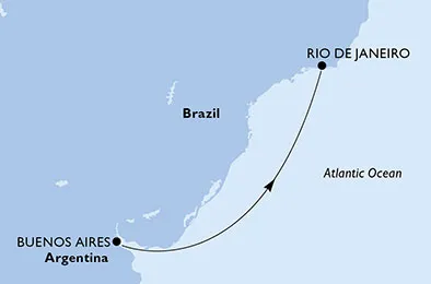 Route 3 Nächte Südamerika ab Buenos Aires bis Rio De Janeiro