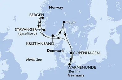 Route 7 Nächte Nordeuropa ab/bis Kopenhagen