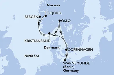 Route 7 Nächte Nordeuropa ab/bis Kopenhagen