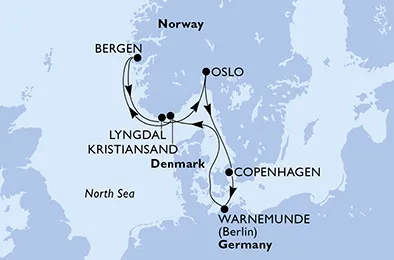 Route 7 Nächte Nordeuropa ab/bis Kopenhagen