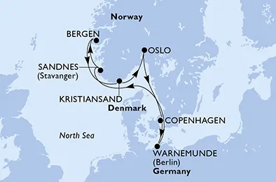 Route 7 Nächte Nordeuropa ab/bis Kopenhagen