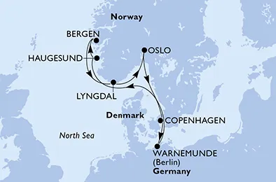 Route 7 Nächte Nordeuropa ab/bis Kopenhagen