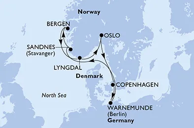 Route 7 Nächte Nordeuropa ab/bis Kopenhagen