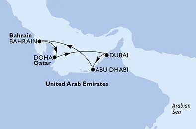 Route 7 Nächte Orient ab/bis Abu Dhabi