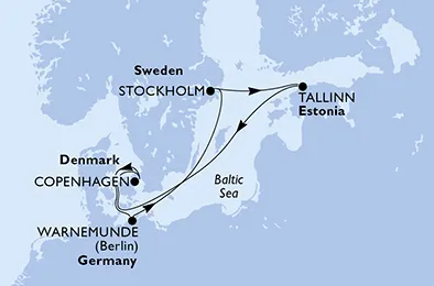 Route 6 Nächte Nordeuropa ab/bis Stockholm