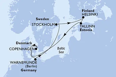 Route 7 Nächte Nordeuropa ab/bis Kopenhagen