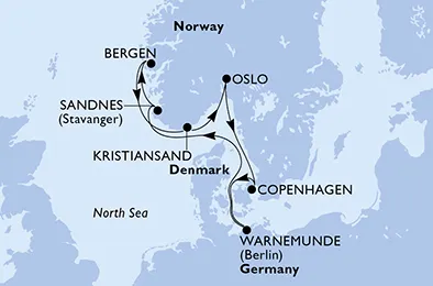 Route 7 Nächte Nordeuropa ab/bis Kopenhagen