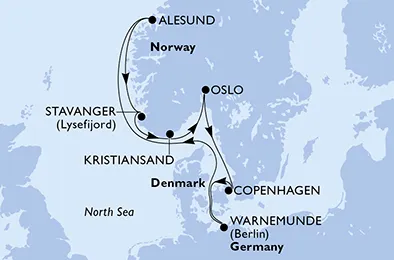Route 7 Nächte Nordeuropa ab/bis Kopenhagen