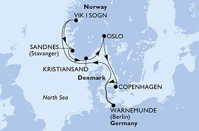 Route 7 Nächte Nordeuropa ab/bis Kopenhagen