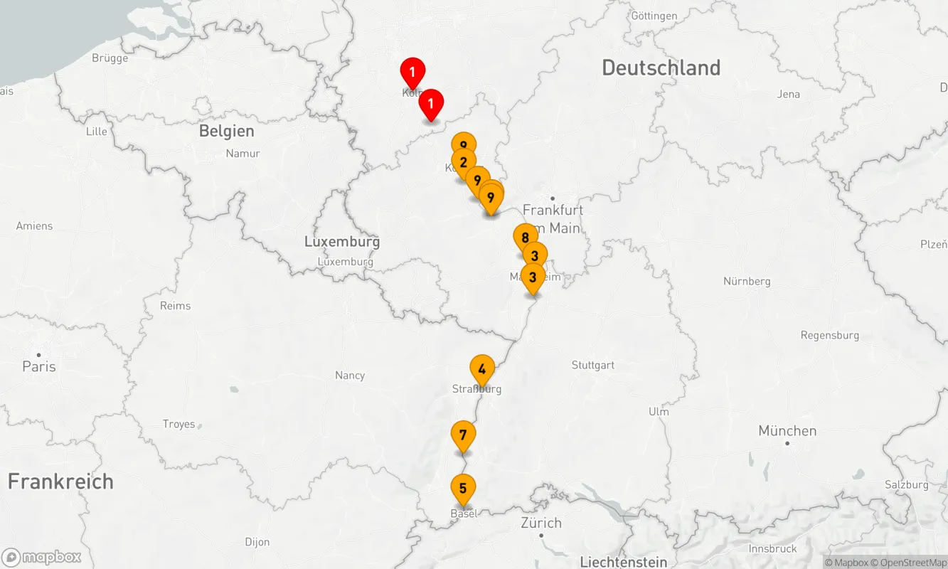 Route 9 Nächte - Schatzkästchen Rhein (CRY166)