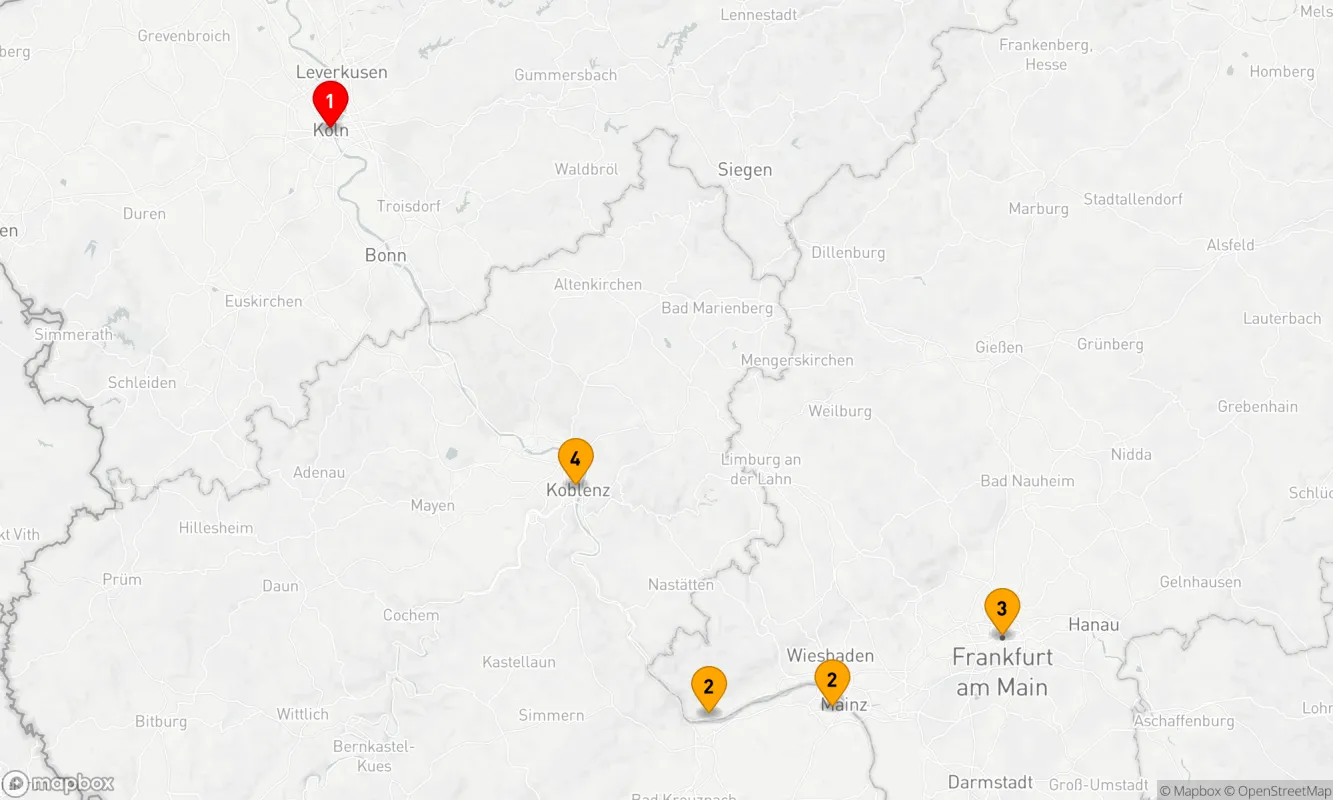 Route 4 Nächte - Rhein Adventstraum