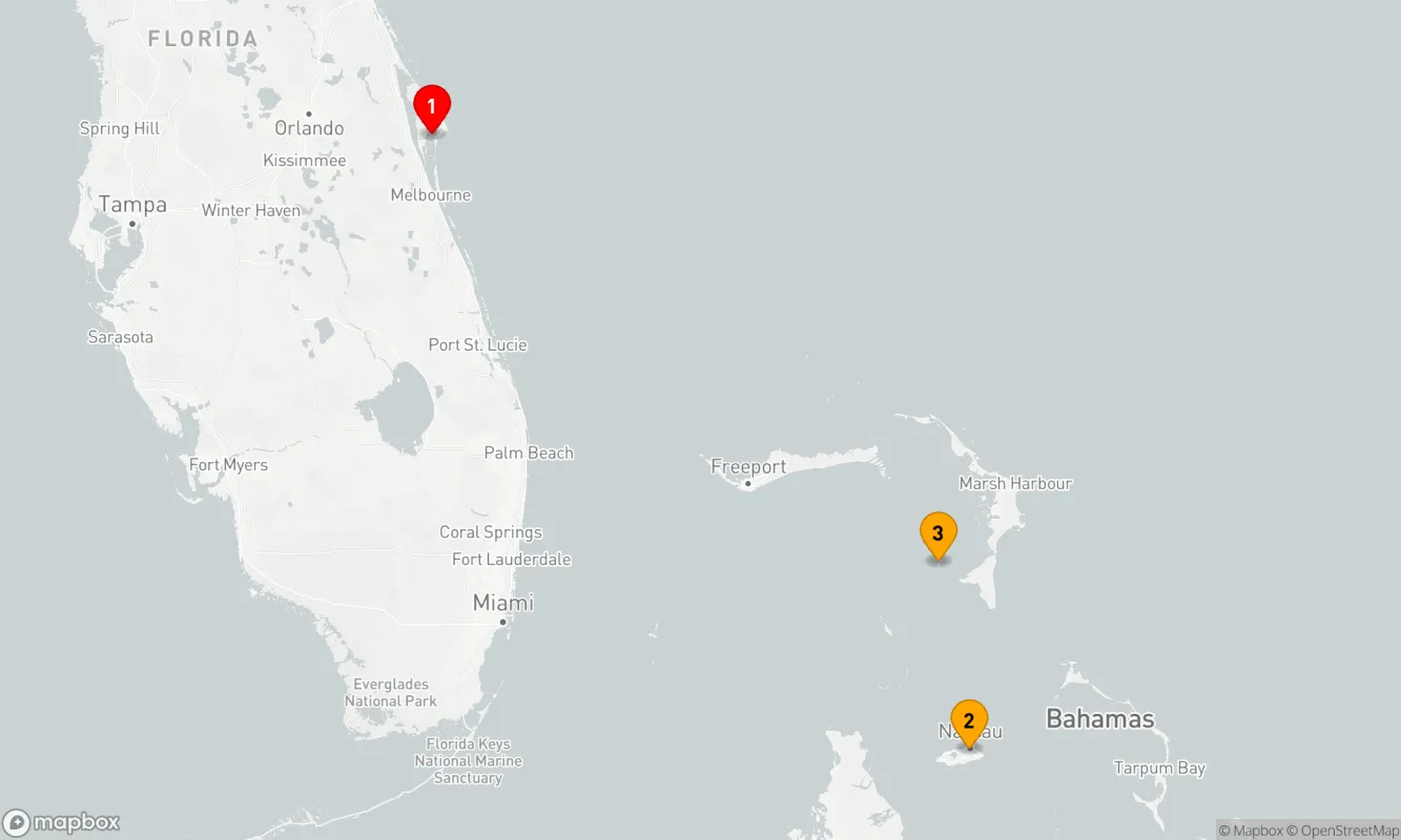 Route 3 Nächte - ab/bis Port Canaveral