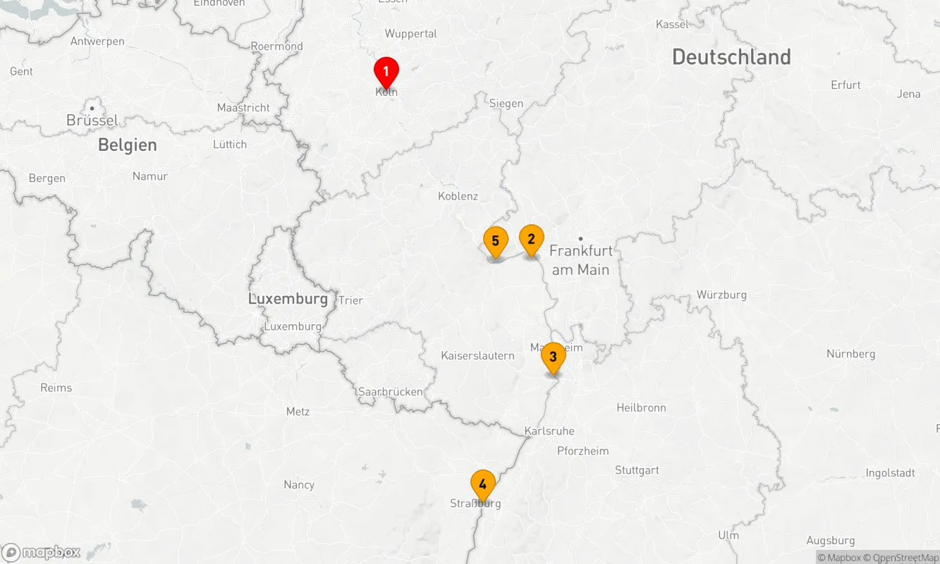 Route 5 Nächte - Adventsmomente auf dem Rhein